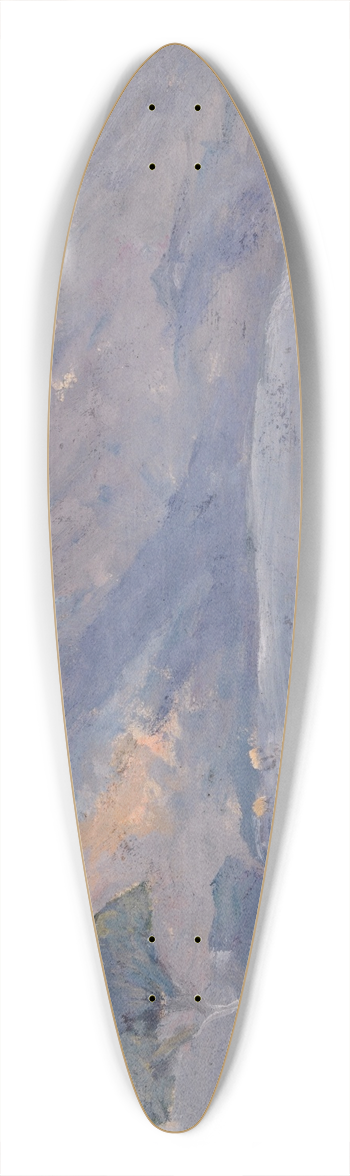 Ernst Schiess - Bare Hills in the Evening Glow 39.3 inch art pintail longboard deck