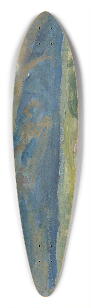 Ernst Schiess - Plain with Bare Mountain 39.3 inch art pintail longboard deck