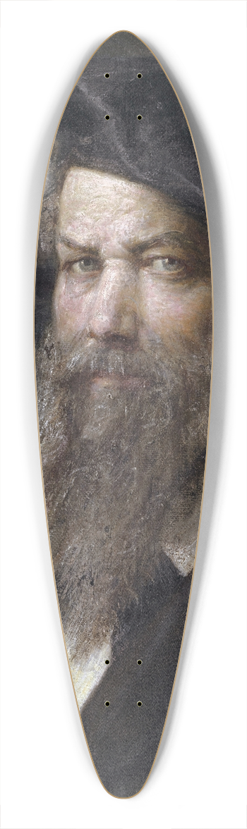 Ernst Stckelberg - Self-Portrait 39.3 inch art pintail longboard deck