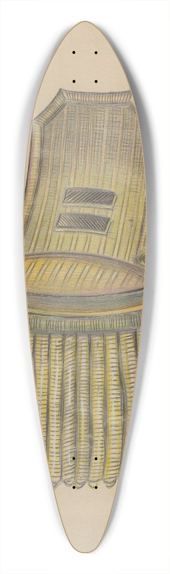Erwin Schwabe - Epaulet 39.3 inch art pintail longboard deck