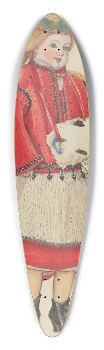 Esther Peck - Doll 39.3 inch art pintail longboard deck