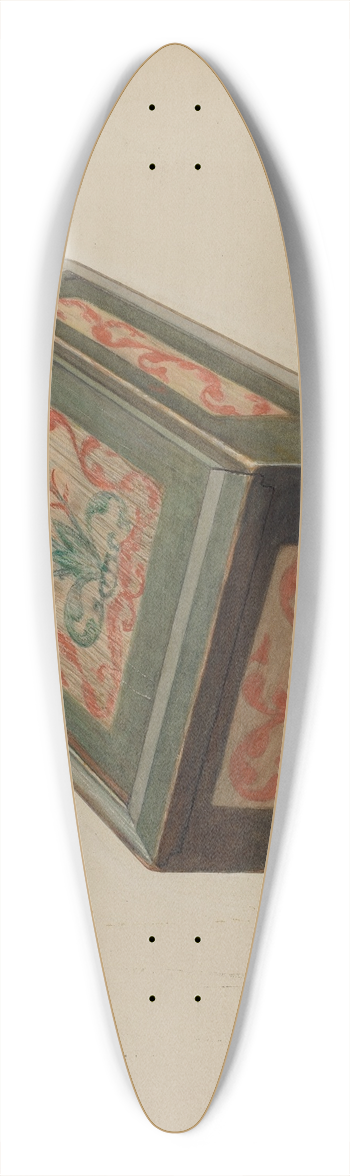 Ethelbert Brown - Pa. German Box 39.3 inch art pintail longboard deck