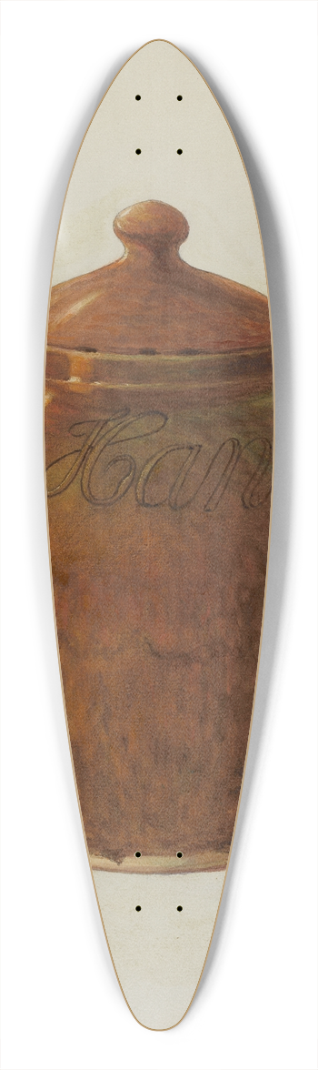 Ethelbert Brown - Pa. German Jar with Lid 39.3 inch art pintail longboard deck