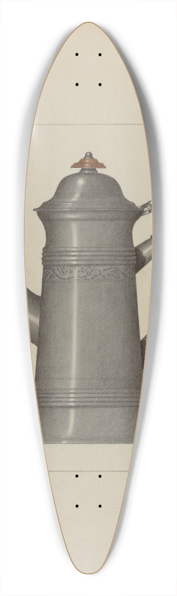 Eugene Barrell - Pewter Coffee Pot 39.3 inch art pintail longboard deck