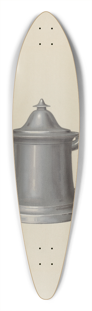 Eugene Croe - Pewter Teapot 39.3 inch art pintail longboard deck