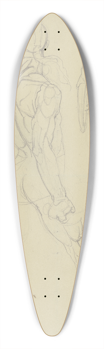 Eugen Eduard Schffer - Ajax aus Peter von Cornelius Zerstrung von Troja 39.3 inch art pintail longboard deck