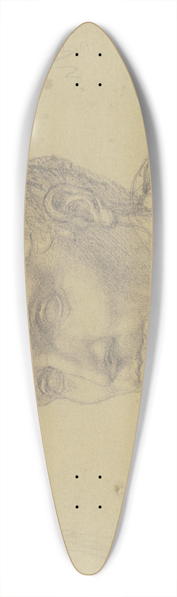 Eugen Eduard Schffer - Bildnis des Peter von Cornelius 39.3 inch art pintail longboard deck