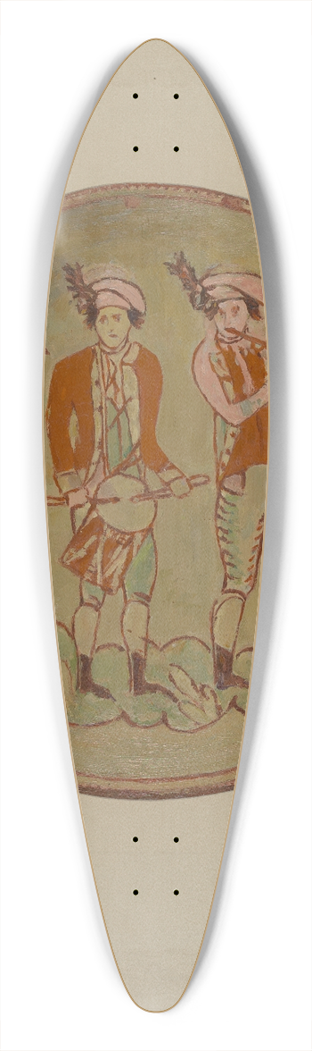 Eugene Shellady - Pa. German Plate 39.3 inch art pintail longboard deck