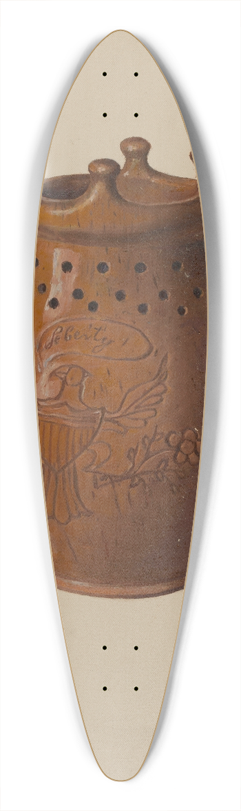 Eugene Shellady - Pa. German Puzzle Mug 39.3 inch art pintail longboard deck