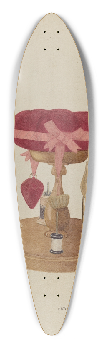 Eugene W. McGill - Sewing Stand 39.3 inch art pintail longboard deck