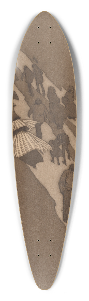 Eugen Kirchner - November 39.3 inch art pintail longboard deck