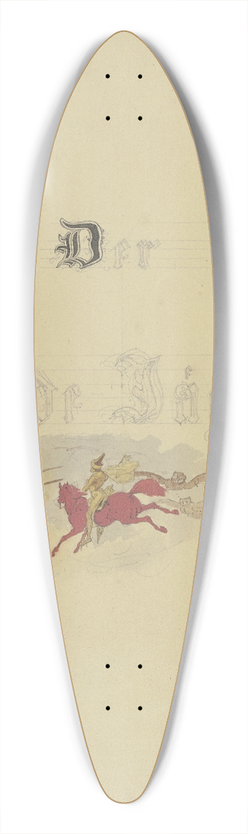 Eugen Klimsch - Titelblatt; Der wilde Jger 39.3 inch art pintail longboard deck