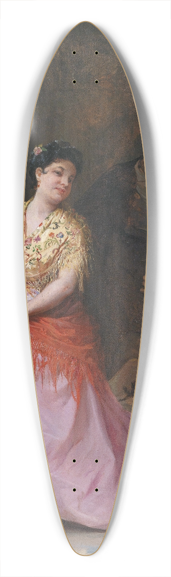 Eugen von Blaas - Ein Tnzchen 39.3 inch art pintail longboard deck