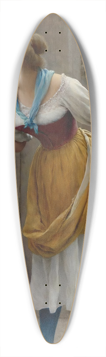 Eugen von Blaas - The eavesdropper 39.3 inch art pintail longboard deck