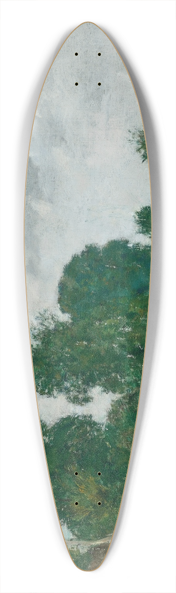 Eugne Boudin - Chemin anim, bord de rivire 39.3 inch art pintail longboard deck