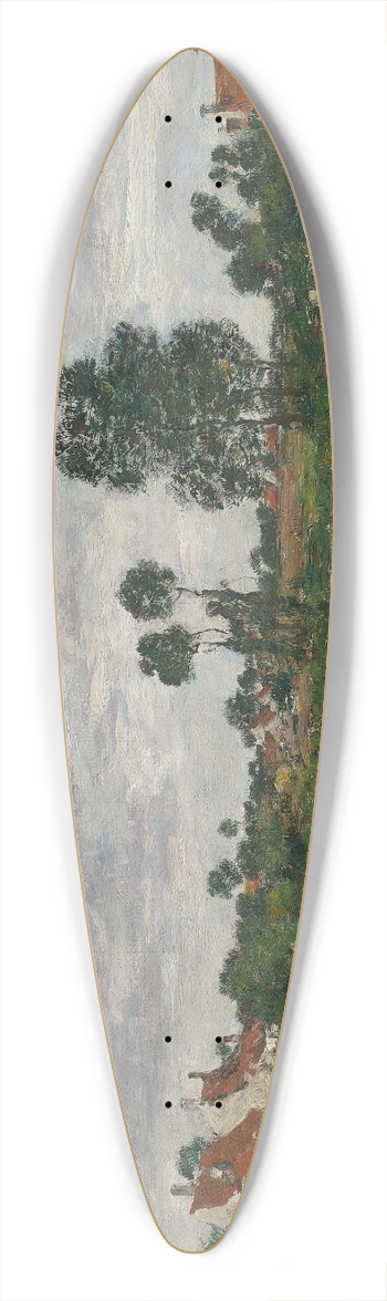 Eugne Boudin - La Maison du fermier, environs de Dunkerque 39.3 inch art pintail longboard deck
