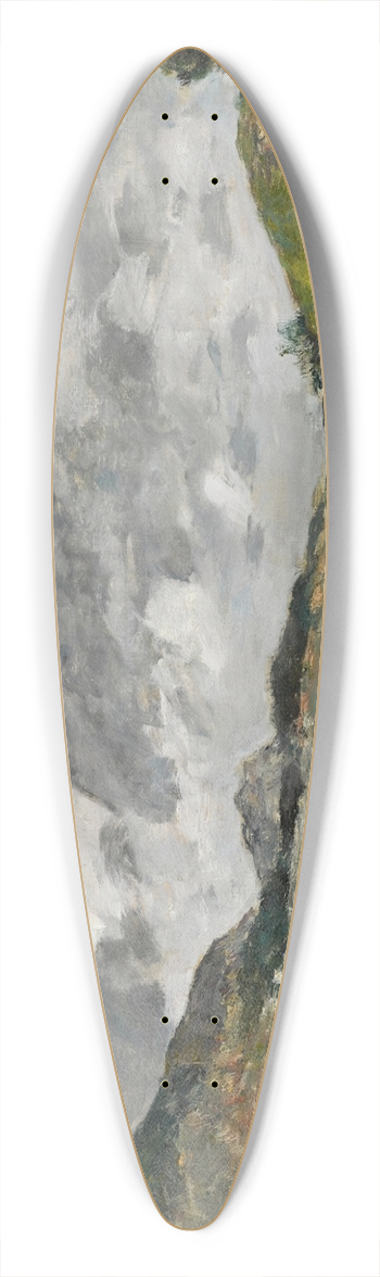 Eugne Boudin - Montagnes, Environs de Nice 39.3 inch art pintail longboard deck