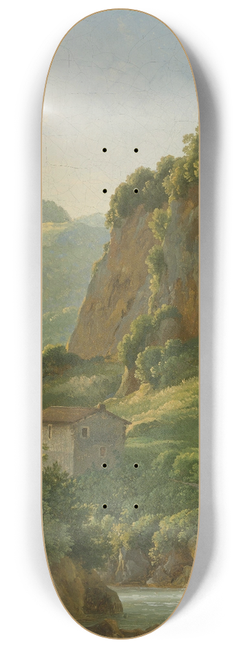Jean-Joseph-Xavier Bidauld - View Of The Ravine At San Cosimato 8.25 inch art skate deck