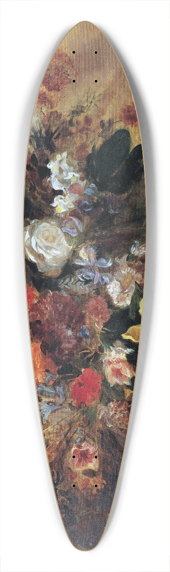 Eugne Delacroix - Blumenstillleben 39.3 inch art pintail longboard deck