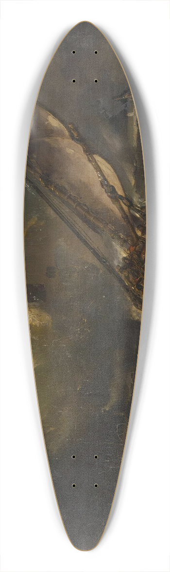 Eugne Isabey - After the storm 39.3 inch art pintail longboard deck
