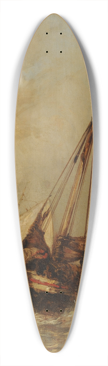 Eugne Isabey - Marina 39.3 inch art pintail longboard deck