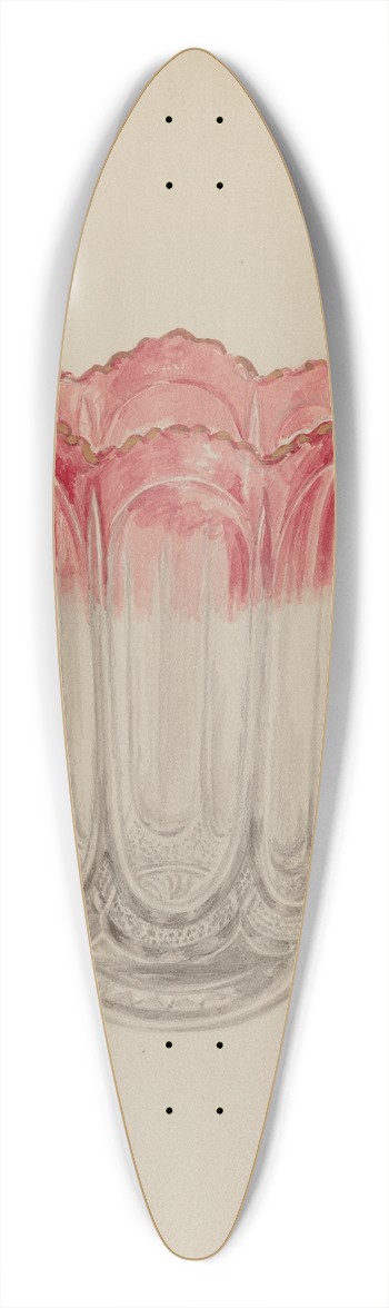 Eva Wilson - Vase 39.3 inch art pintail longboard deck