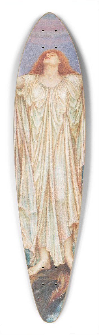 Evelyn De Morgan - S.O.S. 39.3 inch art pintail longboard deck