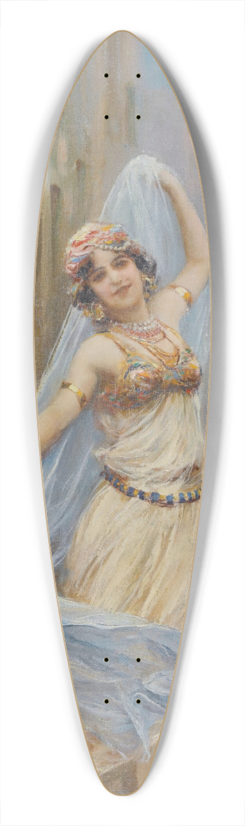 Fabio Fabbi - The blue veil 39.3 inch art pintail longboard deck