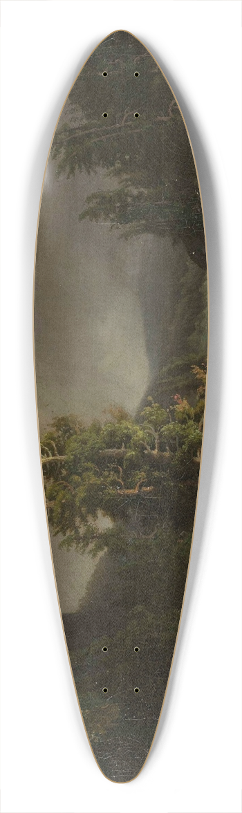 Feliks Brzozowski - Storm in the mountains 39.3 inch art pintail longboard deck