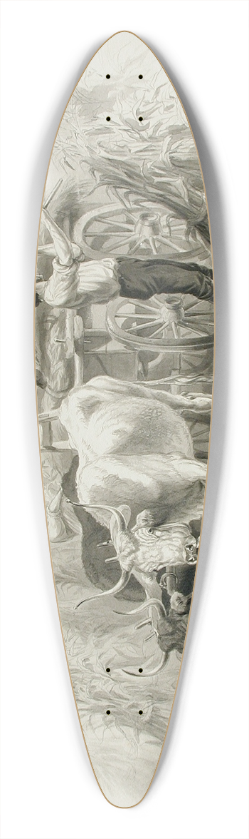 Felix Octavius Carr Darley - Haying Scene 39.3 inch art pintail longboard deck