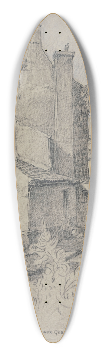Ferdinand Boberg - Logement dartisan aux Gobelins 39.3 inch art pintail longboard deck