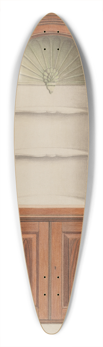 Ferdinand Cartier - Corner Cupboard 39.3 inch art pintail longboard deck