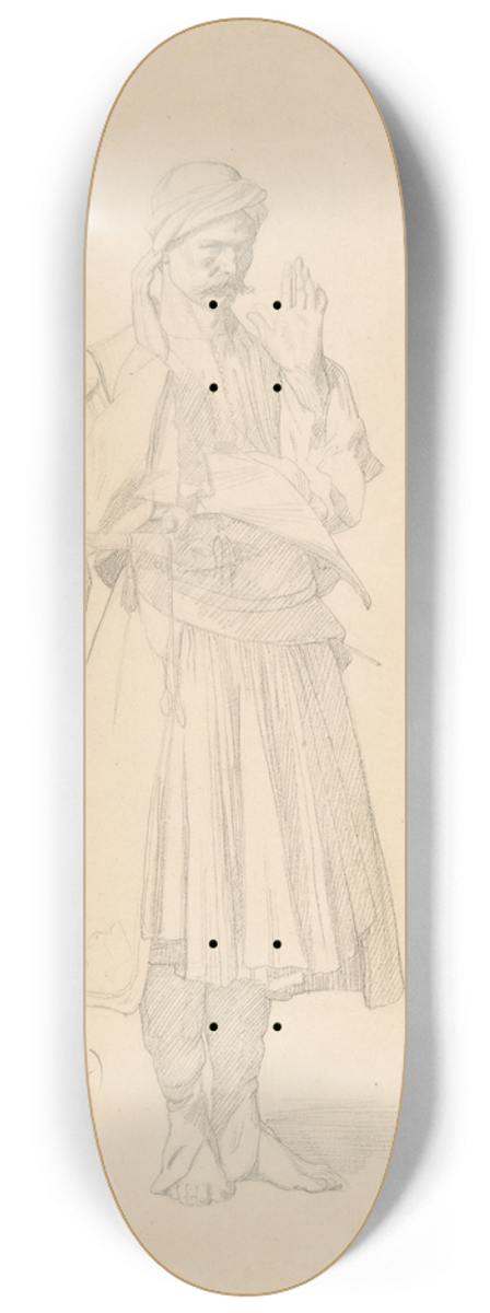 Jean-Lon Grme - Arnaut Officer in Prayer 8.25 inch art skate deck