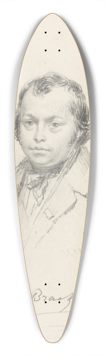 Ferdinand de Braekeleer - Self-portrait 39.3 inch art pintail longboard deck