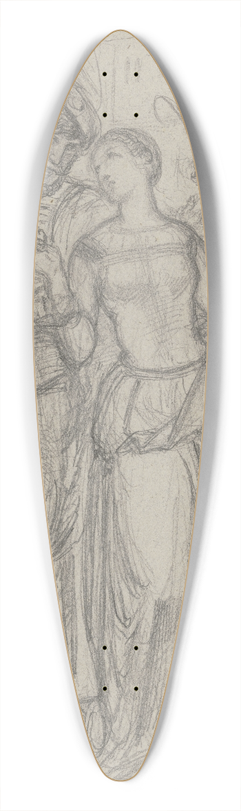 Ferdinand Fellner - Faust und Gretchen, im Hintergrund Marthe und Mephisto 39.3 inch art pintail longboard deck