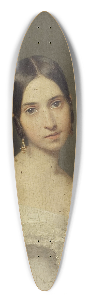 Ferdinand Georg Waldmller - Bildnis eines Mdchens 39.3 inch art pintail longboard deck