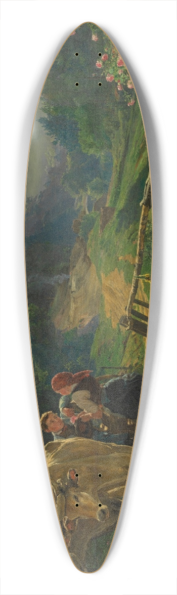 Ferdinand Georg Waldmller - Die Rosenzeit 39.3 inch art pintail longboard deck