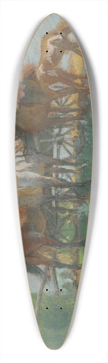 Ferdinand Katona - Horses 39.3 inch art pintail longboard deck