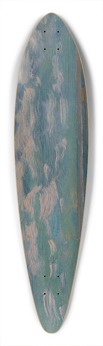 Ferdinand Katona - Landscape with Spring Clouds 39.3 inch art pintail longboard deck