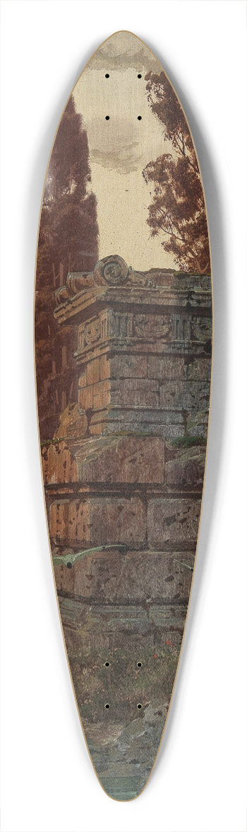 Ferdinand Knab - Dusk on the Shore 39.3 inch art pintail longboard deck