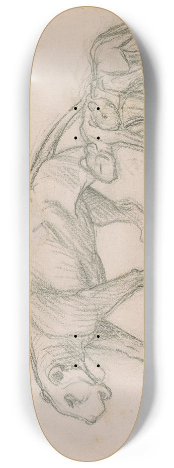 Jean-Lon Grme - Lioness and her Cubs 8.25 inch art skate deck