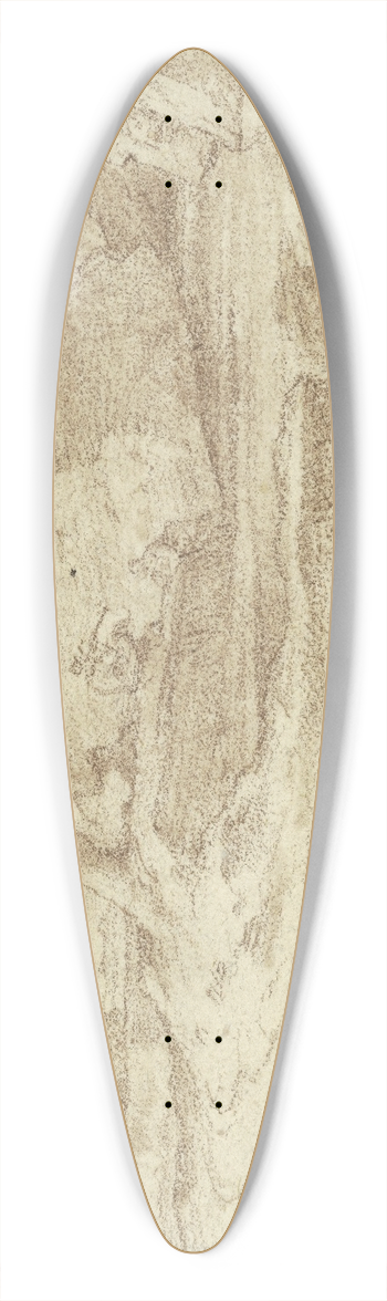 Ferdinand Olivier - Baum mit einem Felsen, unter welchem ein Hirte sitzt 39.3 inch art pintail longboard deck