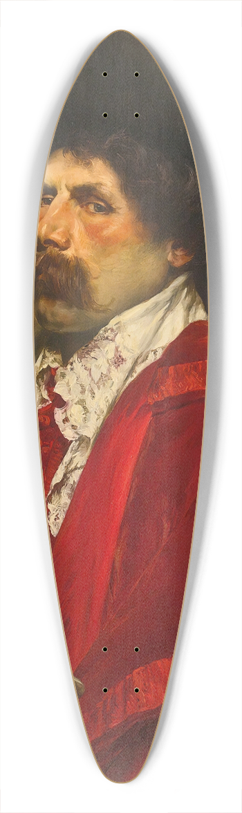 Ferdinand Roybet - Aseated Cavalier 39.3 inch art pintail longboard deck