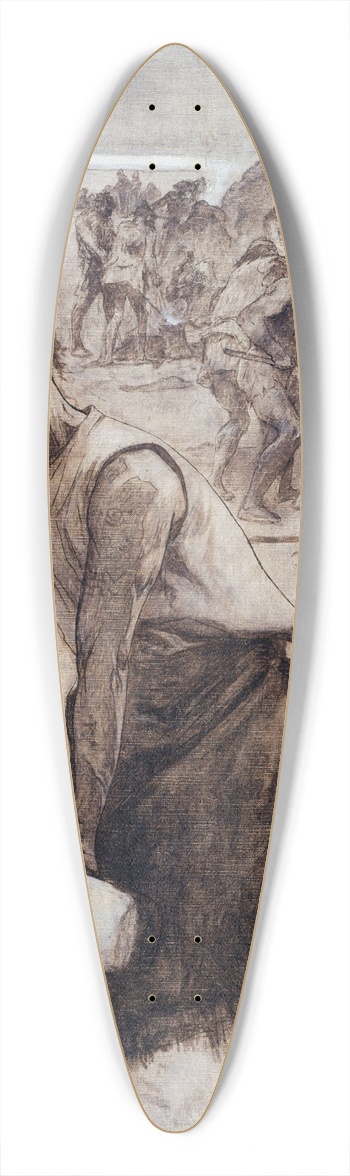 Fernand Cormon - Le bronze et le fer 39.3 inch art pintail longboard deck