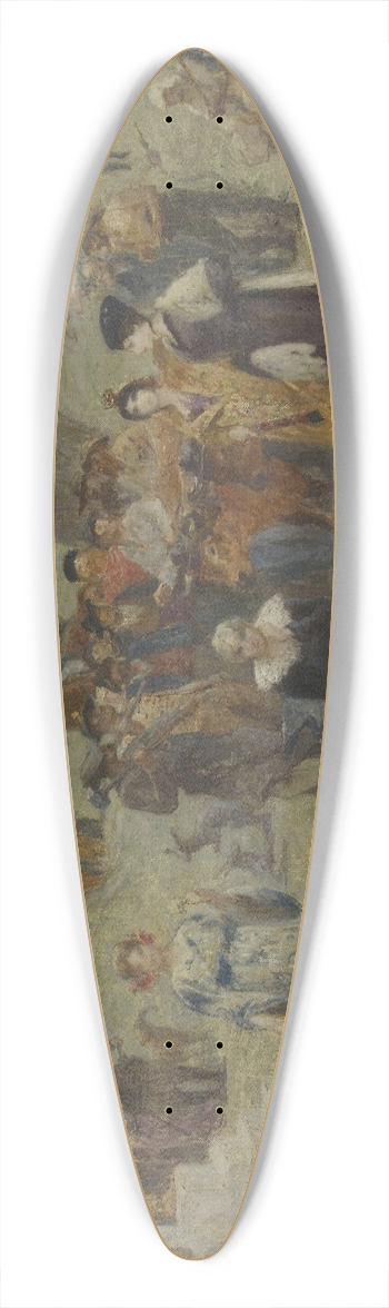 Fernand Cormon - les cinq continents 39.3 inch art pintail longboard deck