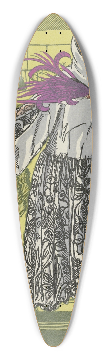 Fernand Simon - Au bal noir et blanc ; Manteau du soir 39.3 inch art pintail longboard deck