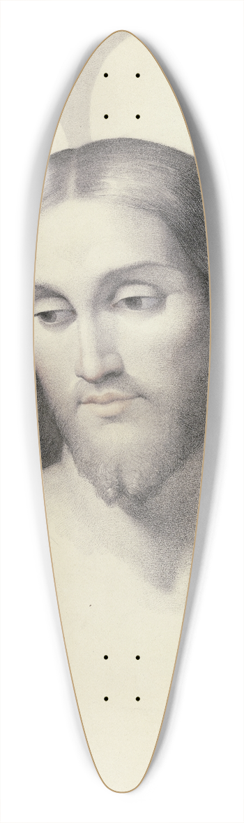 Filippo Agricola - Christs head 39.3 inch art pintail longboard deck