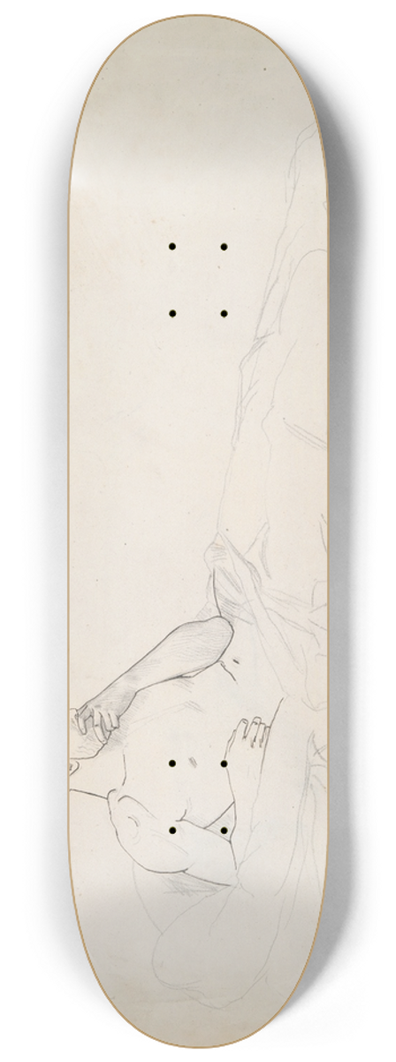 Jean-Lon Grme - Study for King Candaules 8.25 inch art skate deck