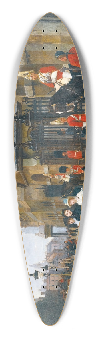 Filippo Baratti - Horse Guards, Whitehall 39.3 inch art pintail longboard deck