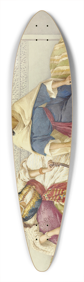 Filippo Indoni - The Courtship 39.3 inch art pintail longboard deck